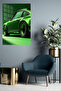 Green Porsche 911 Studio Metal Wall Art - 5