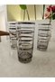 Silver Striped Stone Water Cup Set of 6 - 3
