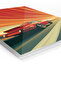 Red Porsche 911 Retro Speed Metal Wall Art - 2