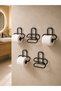 Black Metal Adhesive Toilet Paper Holder – No Drilling Installation Set of 5 - 5