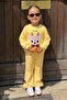 Deer Embroidered Girls' Top and Bottom Two-Piece Set - 3