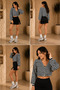 Striped Crop Cardigan - 4