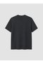 Anthracite Loose Fit Flowy Fabric T-Shirt /04 - 7