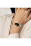 ساعة بيضاوية فضي وذهبي بمينا سوداء وأرقام عربية -TIMERA Two-Tone Oval Watch with Black Dial and Arabic Numerals - 2