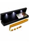 Cevher Faturan Signed Clasp Amber Prayer Beads 11X9 mm Barrel Cut Certified Systematic Set with Lighted Box Premium