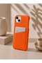 iPhone 14 (6.1 Inch) Compatible Leather Phone Case with Open Sides, Frameless Slim Design, Card Holder Compartment and Card Holder