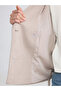 Lcw Modest Beige Double-Breasted Collared Women's Cashmere Coat - 5