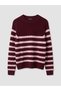Lcw Modest Pink Crew Neck Striped Women's Knitwear Sweater - 5