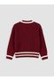 V-neck striped girl's knit cardigan - 2