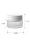 20 ml White Glossy Lid Frosted Lip Skin Care Cream Cosmetic Hand Care Travel Glass Jar - 2