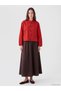 Özmarka New Season Red Judge Collar Modal Blend Women's Shirt - 2