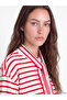 Striped Oversize Women's Sweatshirt Tunic - 3