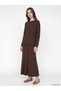 Ozmarka New Season Brown Crew Neck Women's Knitwear Sweater - 2