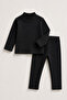 1-16 Years Old Children's 2-Piece Children's Fleece Undershirt Set – Turtleneck Long Sleeve Top and Bottom Winter Set 2 Pieces - 5