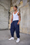 Men's Loose Street Style Dirty Stitched Baggy Trousers