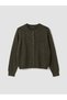 Lcw Modest Khaki Crew Neck Women's Knitwear Cardigan - 5