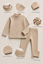 1-16 Years Old Children's 2-Piece Children's Fleece Undershirt Set – Turtleneck Long Sleeve Top and Bottom Winter Set 2 Pieces - 7