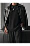 Men's Premium Drop Shoulder Ribbed Knit Sweater - Crew Neck Relaxed Fit Vertical Striped Knit Sweater - 2