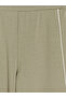 Vizyon New Season Khaki Stripe Detailed Soft Touch Women's Sweatpants - 6