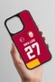 Rafael Leão Partial Jersey iPhone 14 Pro Case (Glass) - Licensed Original - 3