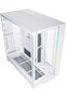 علبة كمبيوتر ديناميكية EVO XL - بيضاء - O11DEXL-W مع إضاءة RGB، ألواح زجاجية مقواة أمامية وجانبية، تصميم ثنائي الغرف، تكوين تبريد مائي - 3