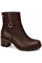 Narco Genuine Leather Orthopedic Heeled Women's Boots Brown - 3