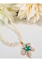 Heart Pearl Flower Pendant Necklace 45 cm - 5