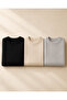 3-Piece Men's Crew Neck Ribbed Casual Knitwear Sweater Set