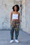 Women's Street Style Printed Wrinkled Sports Baguette Pants - 5
