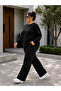 Plus Size Soft Texture Flexible Loose Comfortable Tracksuit Set - 4