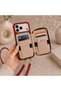 iPhone 17 Pro (6.3 Inch) Compatible Premium Lux Leather Case with Open Sides, Slim Design, Wallet, Zipper, Card Holder, Crossbody Neck Strap, and Drawstring Strap - 4