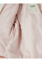 Pink Patterned Hooded Girl's Plush Coat - 4