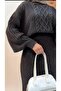 Knitwear Skirted Sweater Embroidered Patterned Wool Sweater Skirt Standard Size - 3