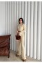 Women's Glitter Lined Openwork Knitwear Set - 3