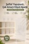 Transparent Adhesive Shelf Holder Mounting Without Drilling 7X7 cm Set of 10