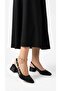 Pointed Toe, Side Buckle, Open Back, Short Heel, 3-cm Satin Women's Shoes - New Model