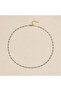 Women's Gold Color Turquoise Beaded Elegant Neck Chain Choker - 3