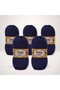 Super Dolly Booties Yarn 5-Pack 500 Gr - Navy Blue 227