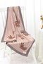 Knitted Baby Blanket for Girl and Boy, Pink Deer, 90cm X110Cm - 4