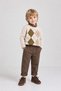 Baby Boy Brown Little Secrets Cotton 3-Piece Set