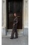 Women's Front Sleeves with Bead Embroidery Tansel Fabric Bambir Ceken Pant Suit - 5