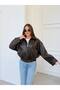 Women's Zr Model New Season Viral Leather Jacket - 4