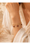 Women's Gold Color Watermelon Figured Zircon Stone Stylish Bracelet - 2