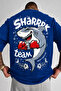 Men's Sharkk Printed Oversized T-Shirt