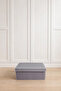 Under Bed and Inside Cabinet Storage Box Foldable Organizer Box with Lid 50X40X19 cm - 3