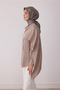 Tivil Silk Scarf 4404 81 Beige Ethnic Pattern