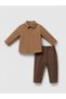 Baby Boy Brown Little Secrets Cotton 3-Piece Set - 2