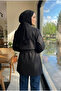 Women's Belted Short Trench Coat – Seasonal Hijab Jacket - 4