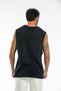 Men's White Basic Crew Neck Sleeveless T-Shirt Relaxed Fit - 5