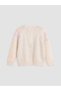 Özmarka New Season Ecru Crew Neck Girls' Knitwear Cardigan - 2